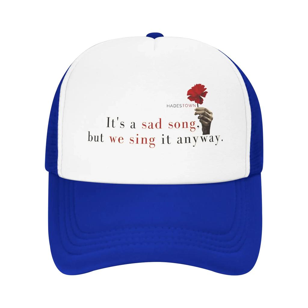 Hadestown flower Mesh Caps Outfits for Unisex Women Adjustable Snapback MeshBack Summer Breathable Caps