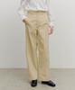 Malittepeulangsowajeobeo W Cotton Curved Line Pants Beige