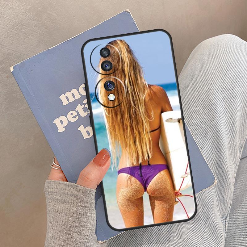 Beach Booty Bikini Girl Case For Honor Magic 8 Pro 5 6 7 Lite Cover For Honor 200 400 90 70 50 X8a X8b X9a X9b X9c