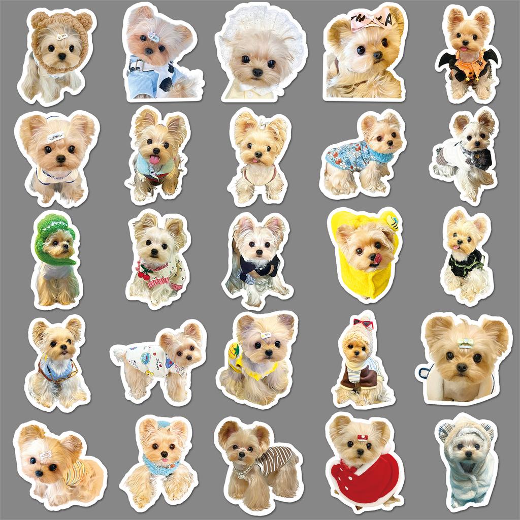 50 Yorkshire Graffiti Stickers Personalized Fresh Ins Style Dog Creative Decoration Mobile Phone Guka DIY Stickers