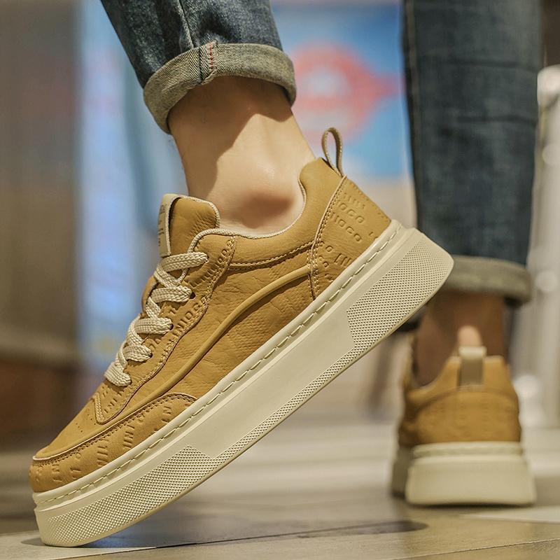 Nuevos Zapatos Casuales de Cuero de Moda para Hombre Simples Hombres Retro Cuero Genuino Planos Diseñador Elegantes Formales Zapatos de Trabajo para Viajeros