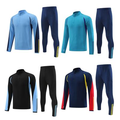 Light Version Football Jersey Training Jersey Long-Sleeved Half-Pull Autumn And Winter Jersey Club Game Adult Suit To Undertake