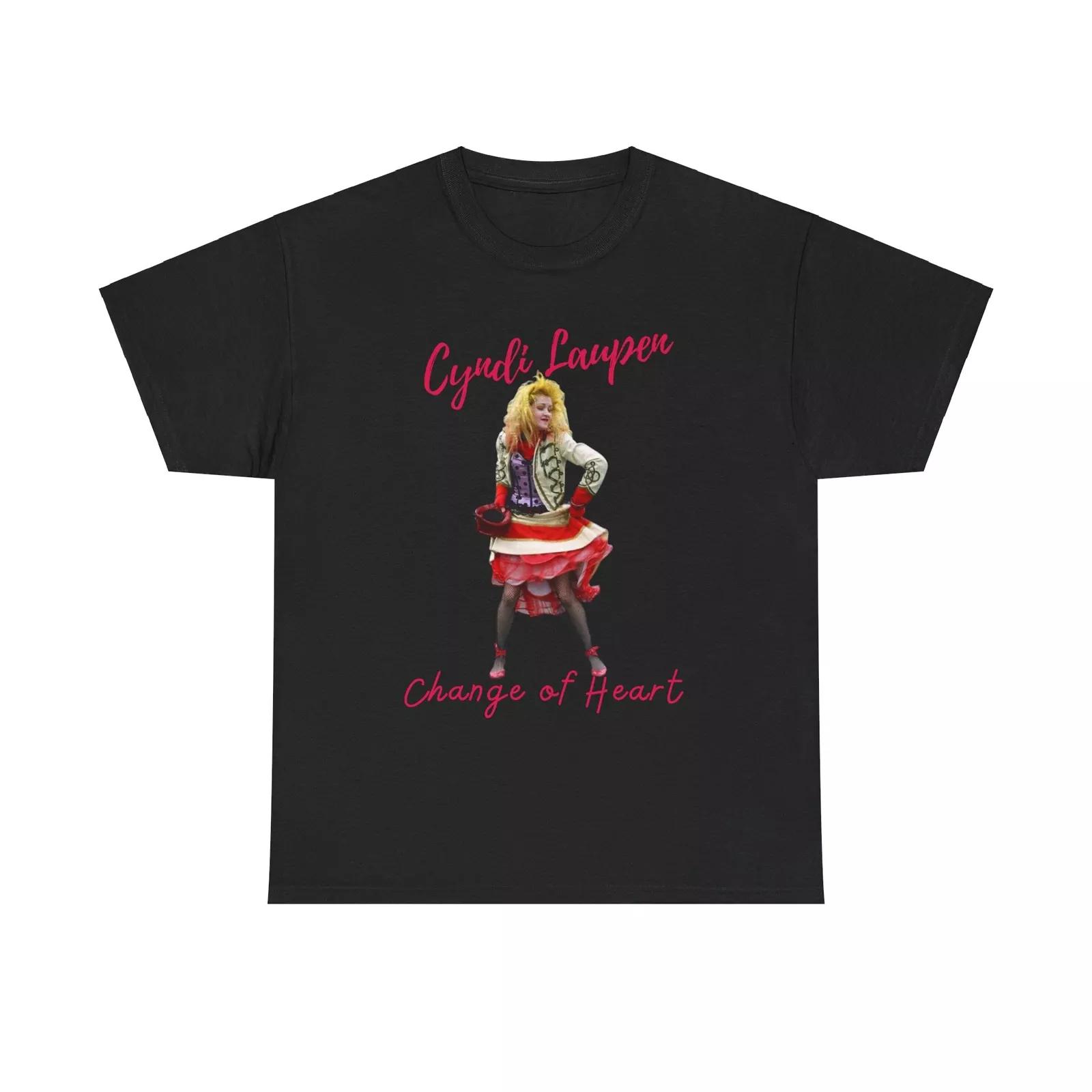 

Унисекс футболка из плотного хлопка Cyndi Lauper Change of Heart, 80-е 4XL