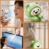 USB Rechargeable Cartoon Frog Electric Fan Air-Blowing Attachmen Hanging Cooling Tool  Food Cooling