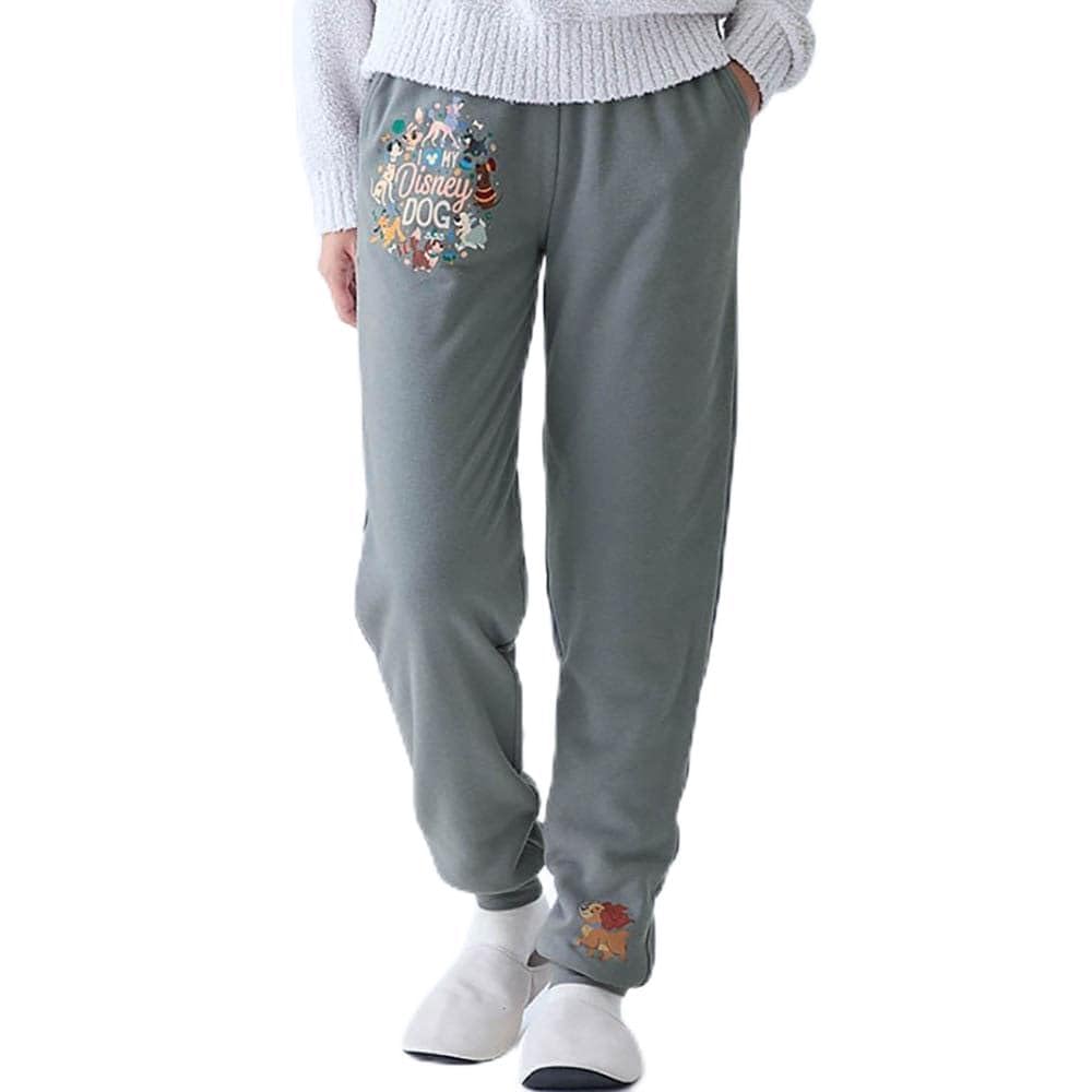 

Belle Maison Disney Loose Pants with Fleece Lining and Belly Dogs Size L Women s Warmer, Pajama/Loungewear Bottoms, (Gray),