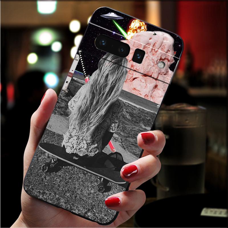 Phone Case For Google Pixel 10 9 Pro XL 9A 8 7 6 Pro Pixel 8A 7A 6A Pixel 8 7 6 5 Art Aesthetic Trippy
