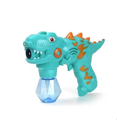 Kinder Dinosaurier Seifenblasenpistole Elektrisch Licht Musik Spielzeugpistole Wasserdicht Vollautomatische Seifenblasenmaschine