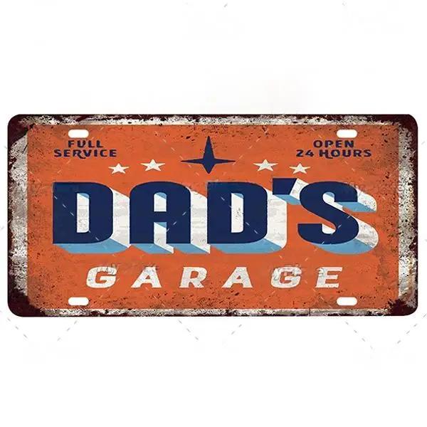 FJ Vintage Garage Metal Signs Decor Tin Sign License Plate Decoration Man Cave Plaque Home Wall