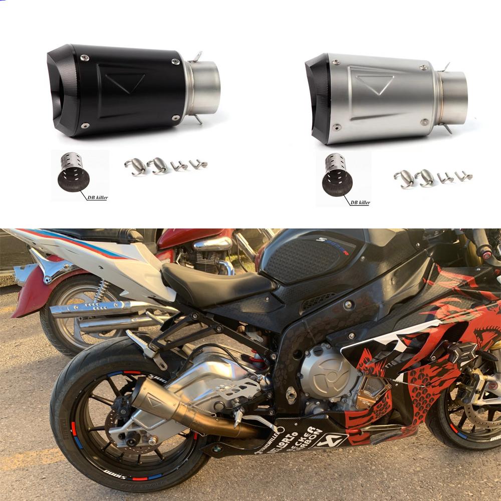 Motorcycle Exhaust Pipe Universal 51mm 60mm for Racing tubo escape escapamento de moto CBR600F MT07 Z800 R6