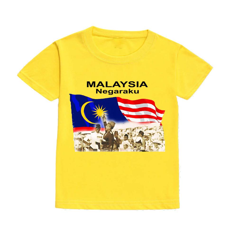 2025 Negaraku Kids T-Shirt For Malaysia Independence Day With Festive Merdeka Design And Comfort Fit