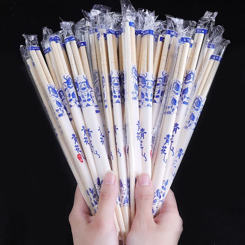DEKEBAG Individually Wrapped Bamboo Disposable Chopsticks