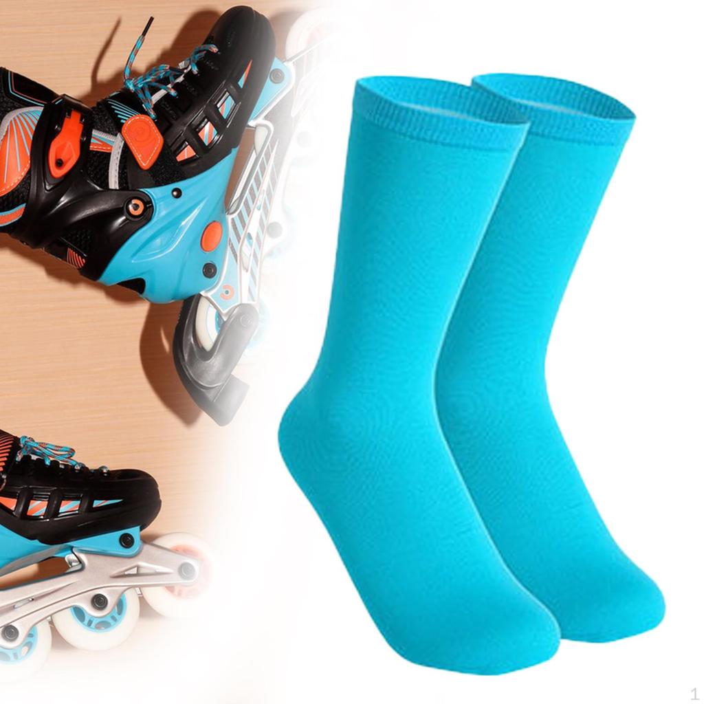 Ice Skating Socks Cotton Roller Skate Soft Figure Knee High