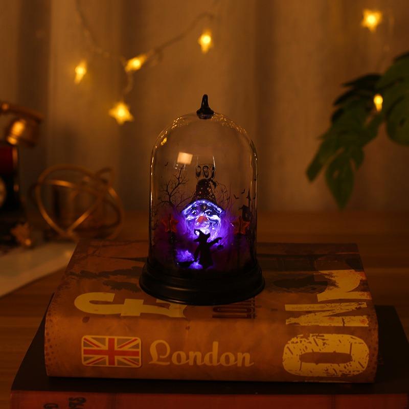 Halloween Witch Black Cat Led Light Creative Candle Light Craft Light Ornament Bar Scene Props Decoration Supplies