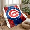 Chicago Cubs Flannel Fleece Blanket Cozy Warm Throw Blanket For Couch Bed Travel All Season Use