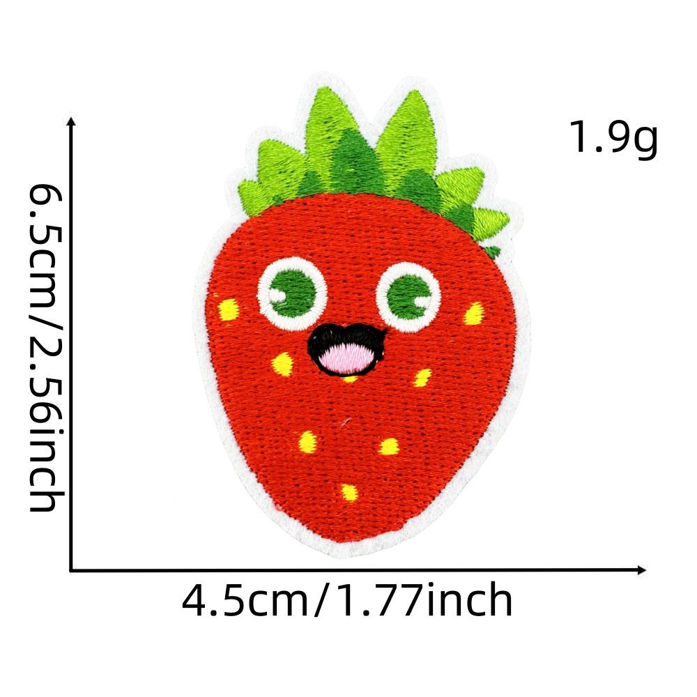 Erdbeerschnecke Cartoon Aufnäher für Kleidung - Anime-Design