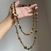 Irregular Antique Necklace Bohemian Double Layers Necklace Multi-Color Retro Necklace  Women Girls