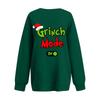 Women's Casual Fashion Long Sleeve Christmas Printed Round Neck Sweatshirt Top