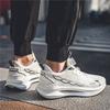 Fashion Black Men Casual Mesh Sneakers New Autumn Student Fashion Running Shoes Twist Buckle Non-slip Breathable Outdoor Soft Sport Shoe
