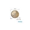 MAG Wall Clock, Radio-Controlled, Analog, Cute, Stylish, Nordic Style, Wood Grain, 29.0cm Diameter,