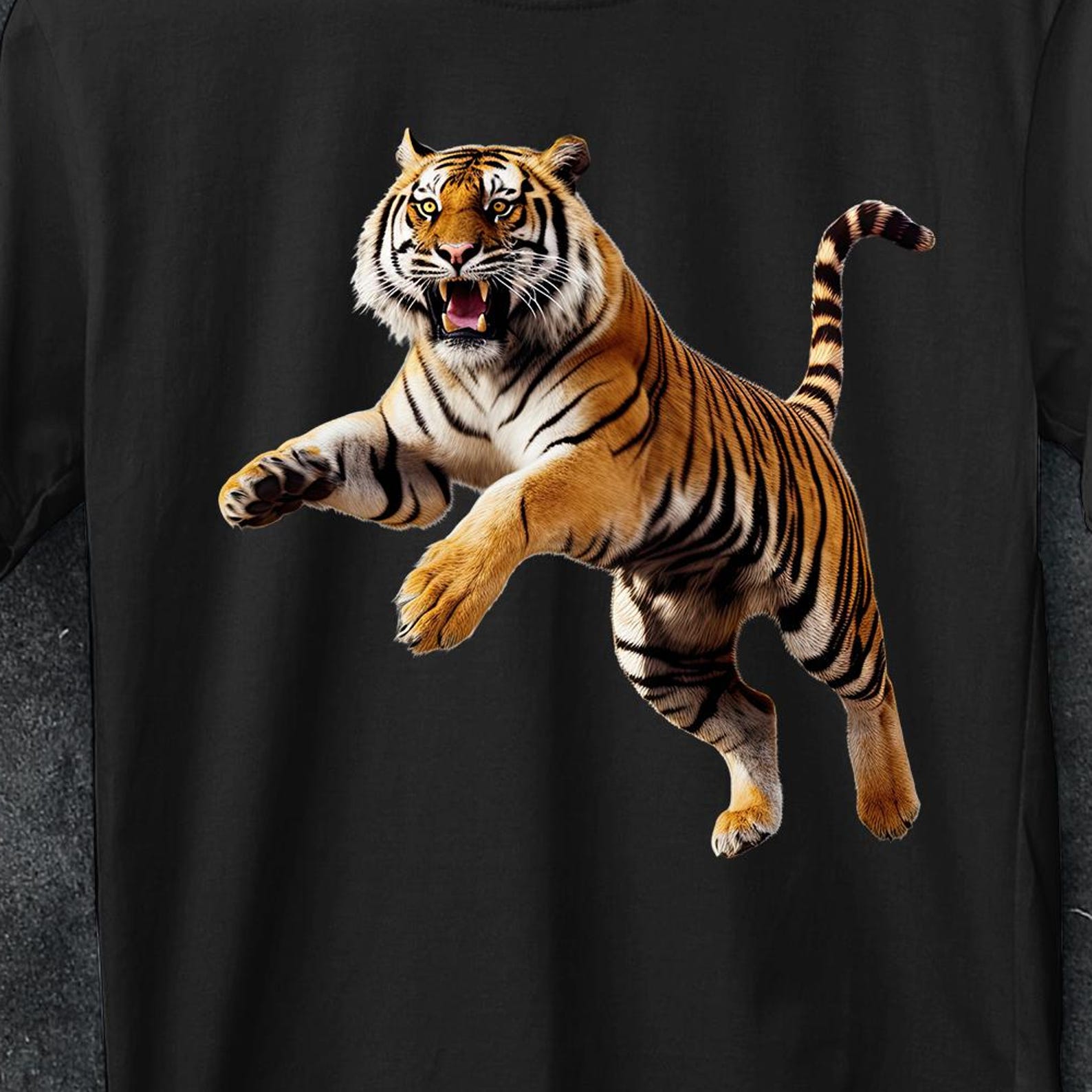 Tiger design t shirt, wild animal t shirt, spirit animal t shirt, animal clothing, Tiger information t shirt, savanna animals, resphect animals. S