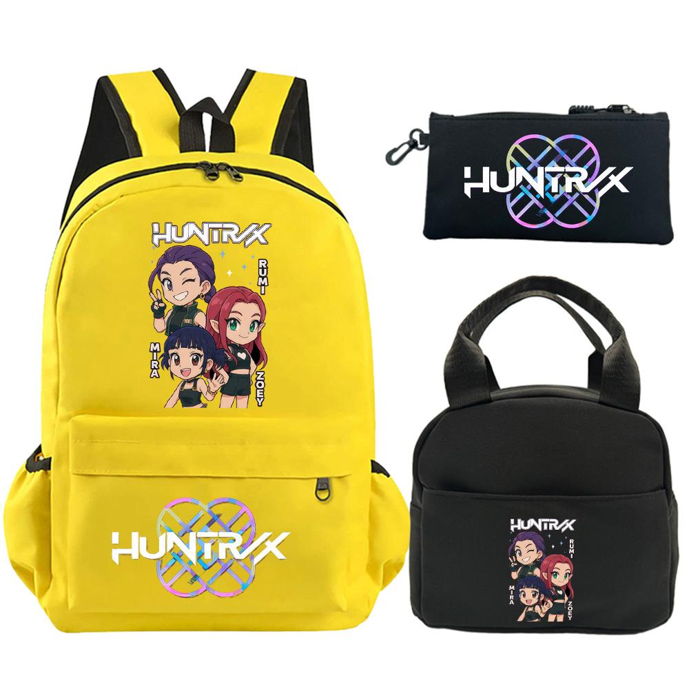 

3Pcs/set New Anime Printed Backpack with Shoulder Bag Pencil Case for Teenager Student Boy Girl School Bag Large Capacity Waterproof Bookbag Kid Gift