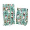 10pcs Kraft Paper Candy Cookie Bag Santa Claus Snowman Christmas Gift Packing Bags Xmas Navidad New Year Party Decor Supplies