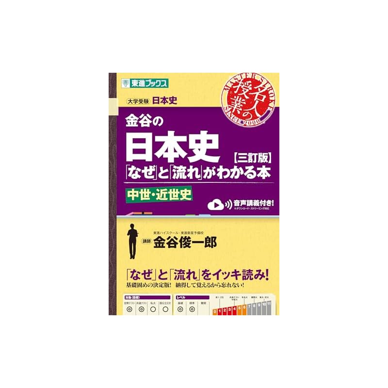 Kanaya's Book That Explains the "Why" and "Flow" of Japanese History [Third Revised Edition] Medieval To Early Modern History (Toshin Books Master's