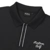 MALBON GOLF Functional Short Sleeve Polo Shirt Black (Man)