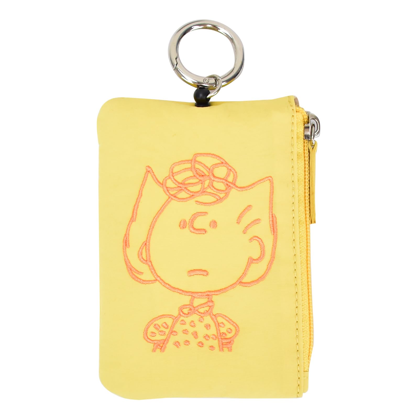 

Snoopy Pass Case with Carabiner and Key Coin Cute Character 0441 Sally Reel, Case, Purse, Face, Women s, Commuting, School, Travel, Adults, Students,