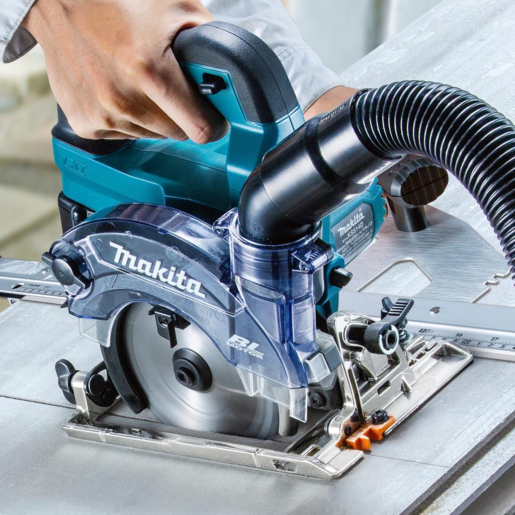 Makita 125mm Rechargeable Circular Saw 18V6Ah KS514DRGX with 2 and Case Dust-proof Batteries, Charger,