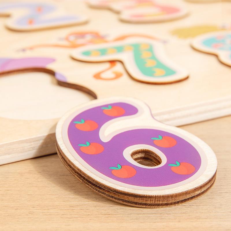 Kids Alphabetic Arithmetic Number Geometric Shapes Wooden Puzzle Montessori Preschool Learning Educational Game Toy for Children