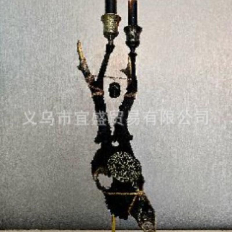 Cow Head Candle Holder Resin Art Decor Home Garden Ornament Creative Figurine