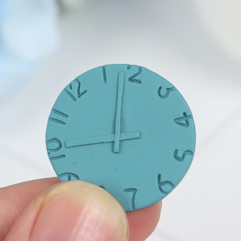 Multi Dollhouse Wall Clock Bird Octagonal Alarm Clocks Doll House Miniature Accessories Pretend Play Living Room Furniture Toys