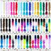 LUPU 60CM Synthetic Hair Extension Big Braid Braid Long Gradient Pink pPurple Blonde Party Wig Hair Extension Braid