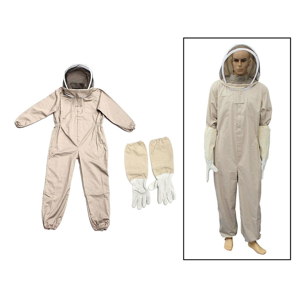 Unisex Adult Body Suit Unisex Outfit With Glove for Beekeepers