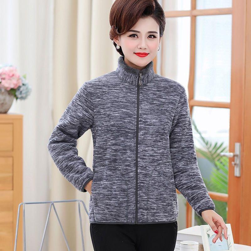 Polar Fleece Jacket Women  Autumn and Winter Thickened Double-sided Fleece Polar Fleece Jacket