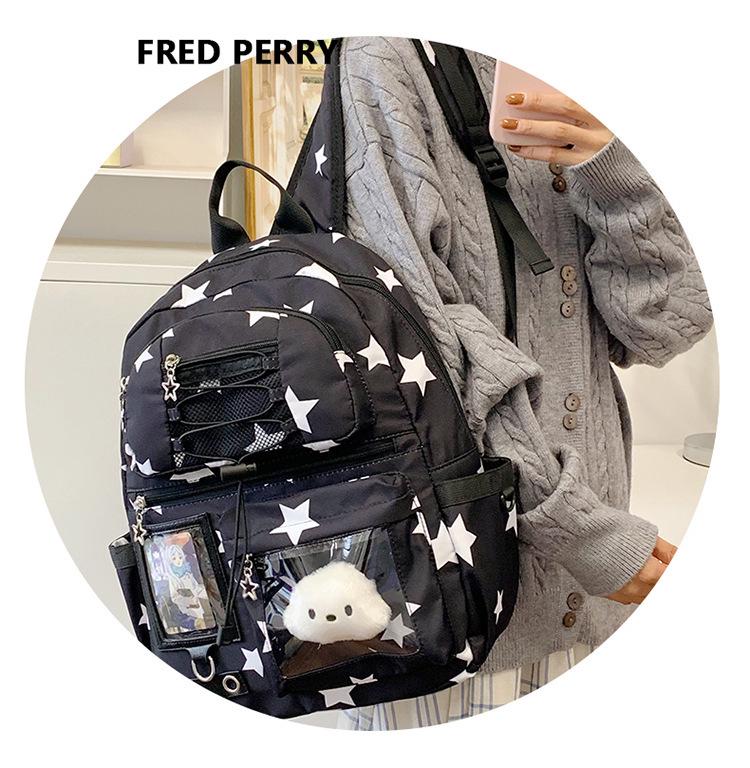 Japanischer frischer Stil Mittel- & Oberstufe Niedlicher Rucksack mit großem Fassungsvermögen