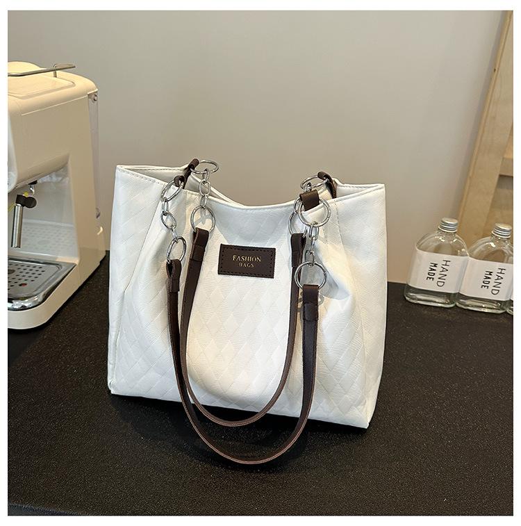 

2024 Женская текстурная сумка на плечо большой вместимости - Модная, стильная сумка-тоут для поездок на работу