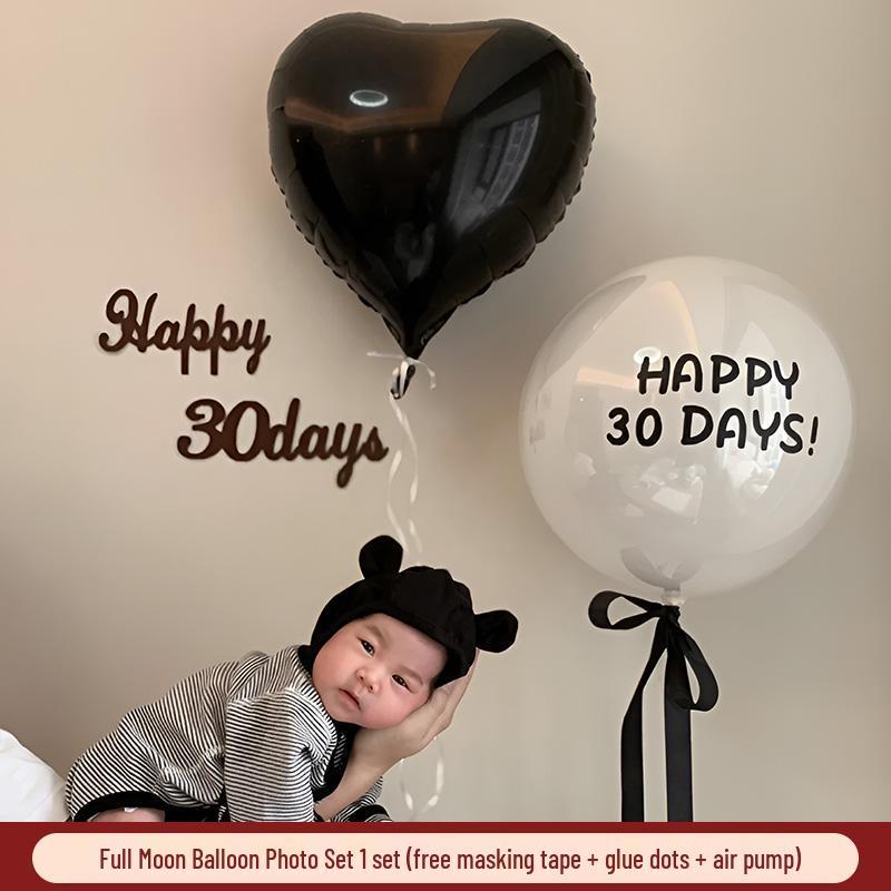 30-Day Baby Celebration Photo Props & Background Wall Set