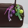 New Color Tennis Car Keychain Charm Bag Pendant Sports Paracord Key Chain-Tennis Gift and Souvenir for Fans and Lovers