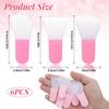 Face Mask Applicator Brushes, 6PCS Soft Silicone Face Mask Brush, Mini Clay Applicator, Portable Makeup Spatula, Beauty Tools Set for Cosmetic Mask,