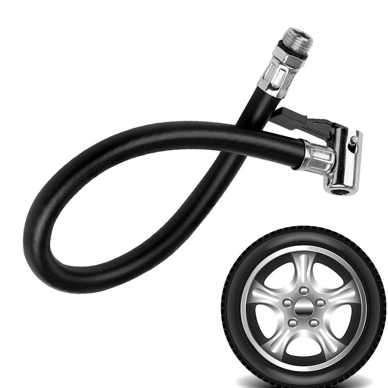 Car Tire Inflator Hose Inflatable Air Pump Extension 37cm Universal Air Pump Connection Hose Multipurpose Tire Inflation Adapter