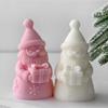 Christmas Theme Candle Silicone Mold Santa Clause Silicone Mould Heat Resistant For Candle Soap Christmas Decoration