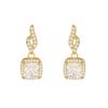 Silver Needle Versatile Micro-inlaid Zircon Stud Earrings