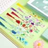 Cute Flower Acrylic Bookmarks Clear Floral Book Markers with Colorful Tassels for Women Kids Teacher Book Lovers 8 Style