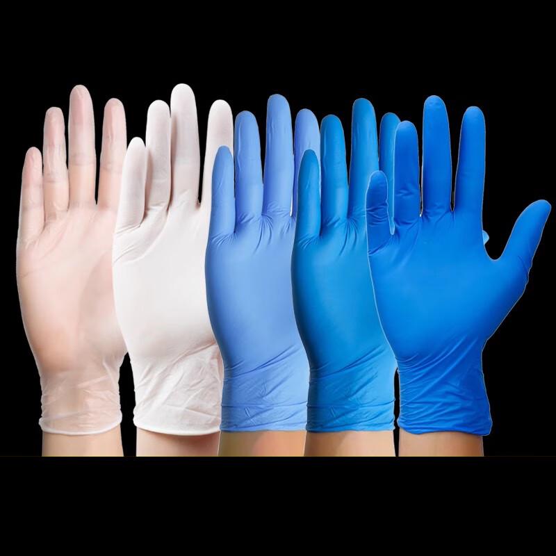 

Одноразовые голубые нитриловые перчатки Sanbilai