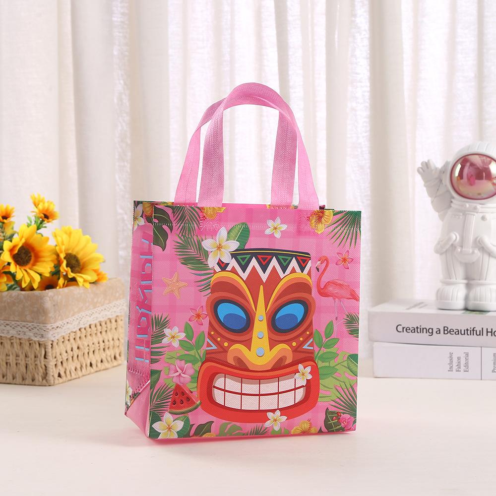 StoBag, Hawaiian,Summer Party, Tropical Themed, Birthday, Waterproof, Non Woven Gift Bags with Handles, 12pcs/30pcs