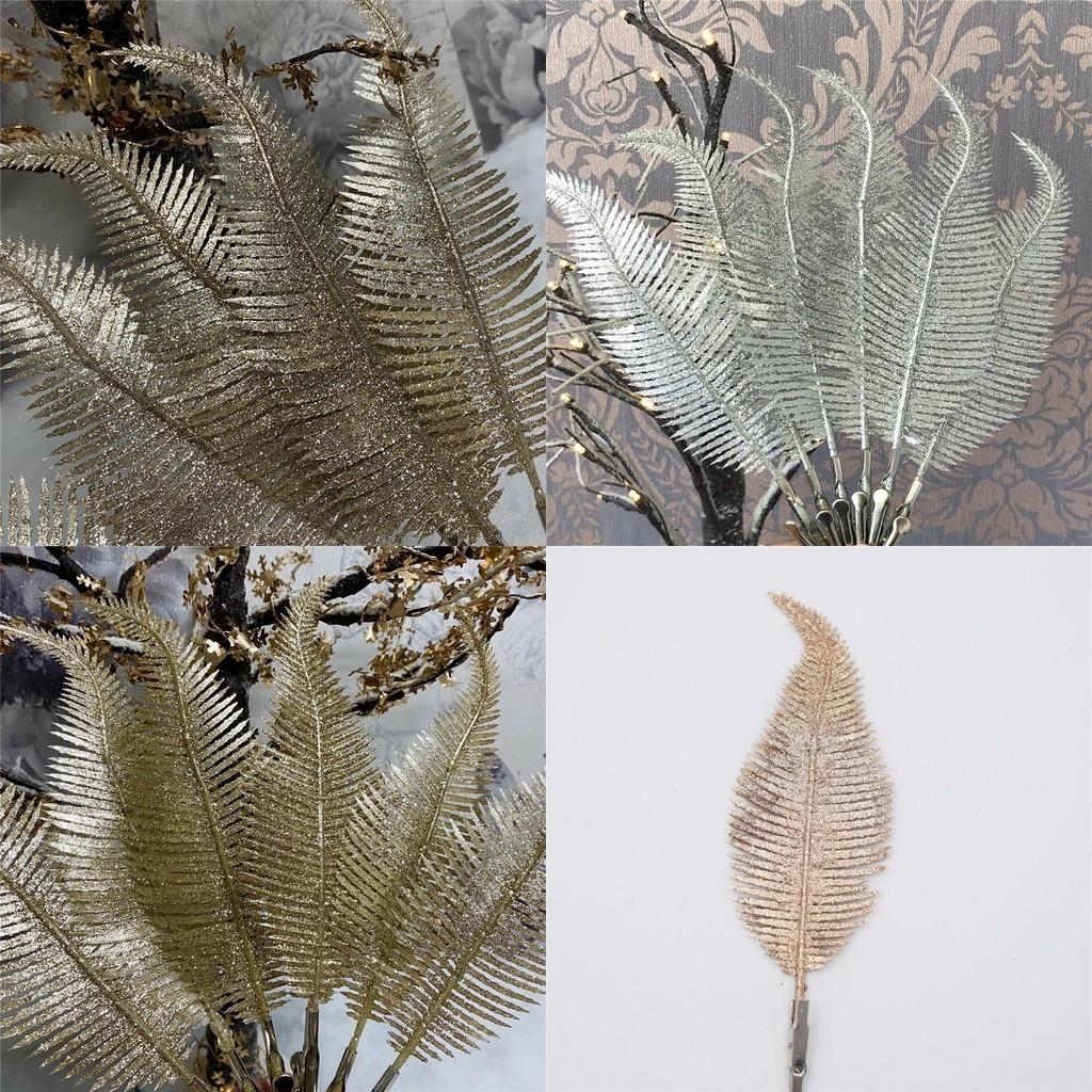 Elegant Clip On Feather Glitter Baubles For Stunning Christmas Tree Decor