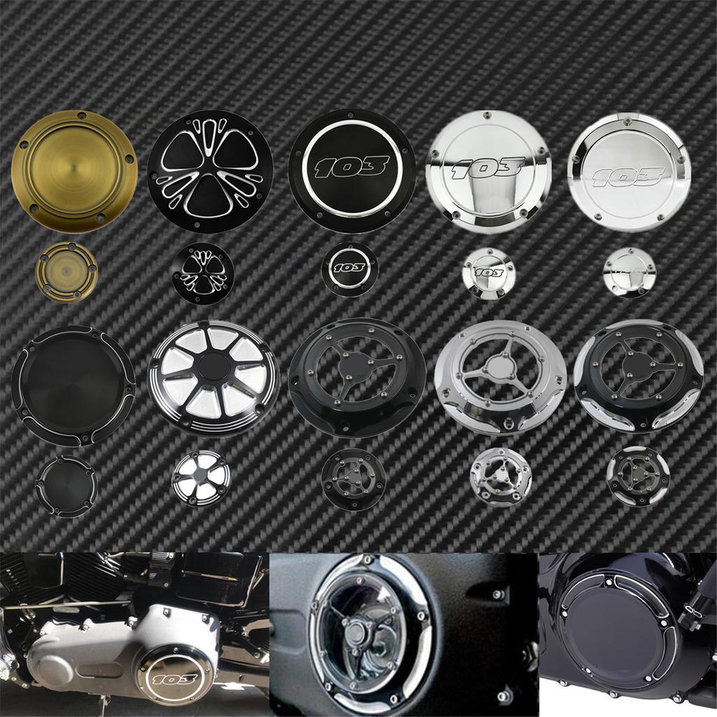 Motorcycle 5 Holes Derby Clutch Timing Timer Cover Engine Covers For Harley Dyna Touring Softail Electra Glide FLHR FXD 99-2017