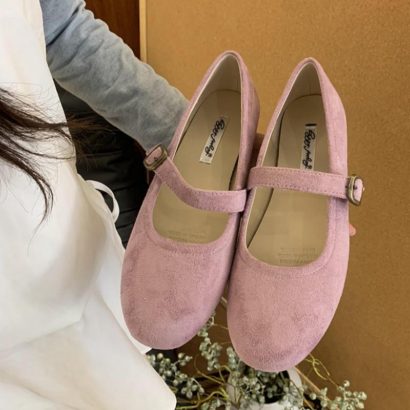 

Fashion Bailamos 2025 Spring Brand Women Flats Soft Leather Eelgant Dress Shoes Round Toe Shallow Slip On Ladies Casual Ballet Shoes Mu 40 фиолетовый